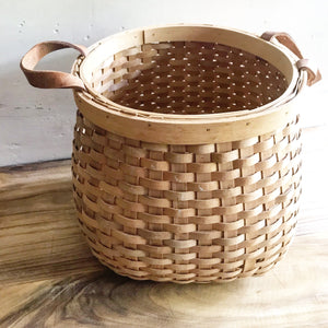 Leather Handled Basket